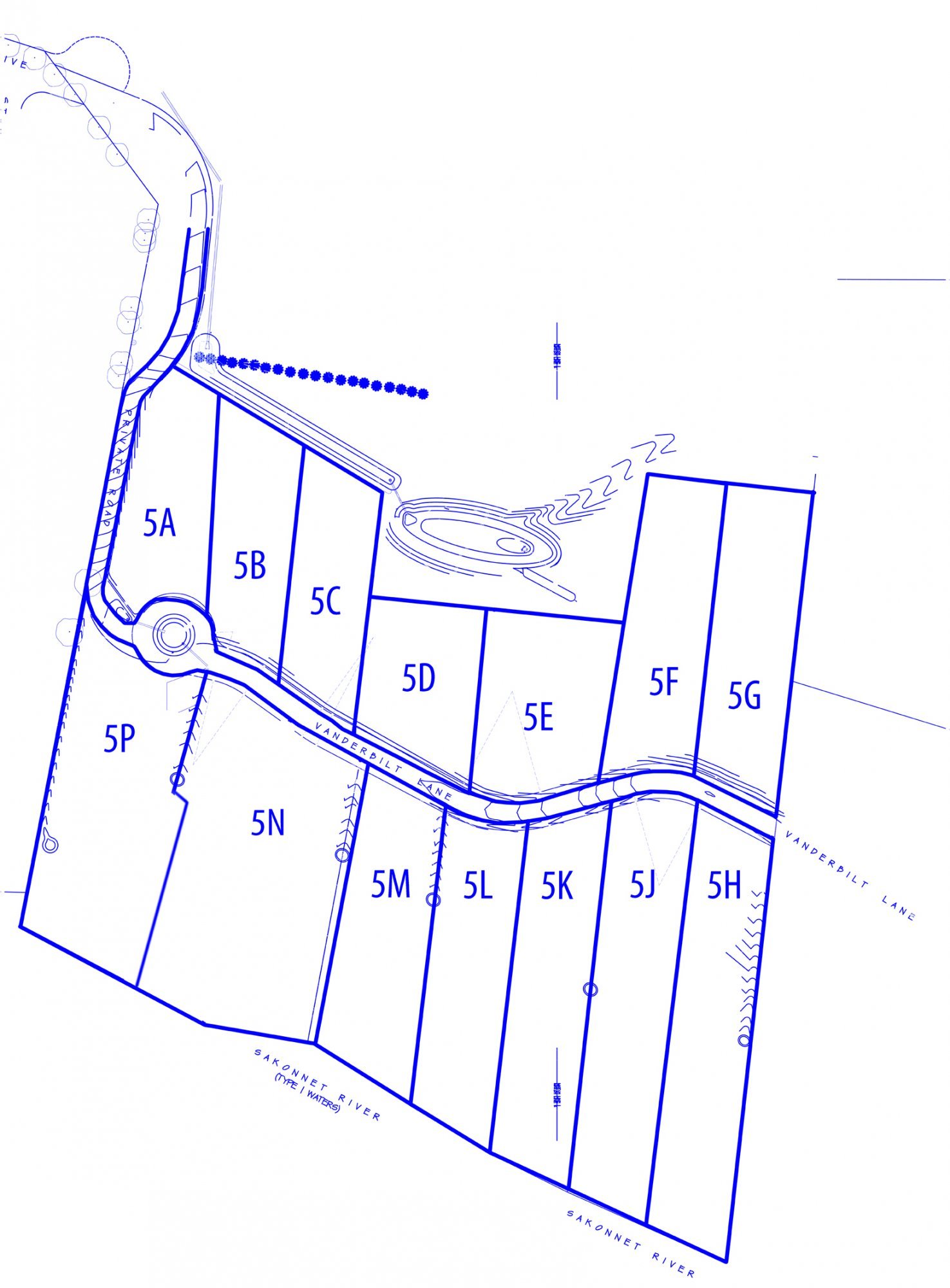 Sakonnet Bluffs Portsmouth RI Subdivision Map